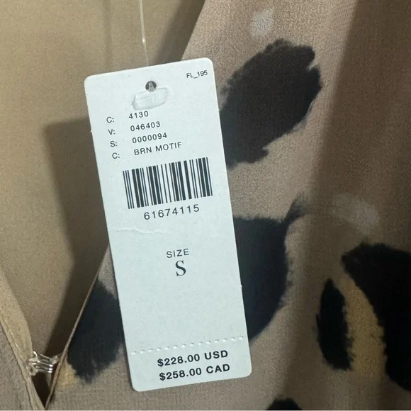 New Anthropologie Hutch Lala Leopard Wrap Maxi Dress - Picture 6 of 8